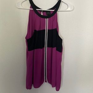 Worthington Fuschia and Black Top